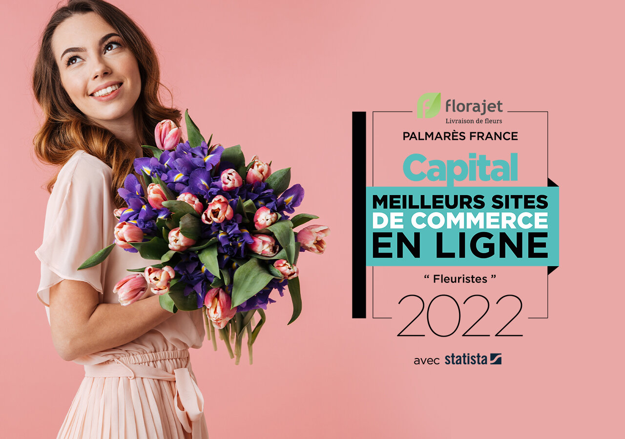 Florajet élu meilleur site de commerce en ligne 2022 Florajet élu meilleur site de commerce en ligne 2022