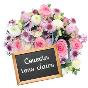 COUSSIN DE DEUIL TONS CLAIRS AU CHOIX DU FLEURISTE