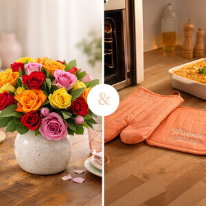 PAPILLON DE BONHEUR +  GANT ET MANIQUE