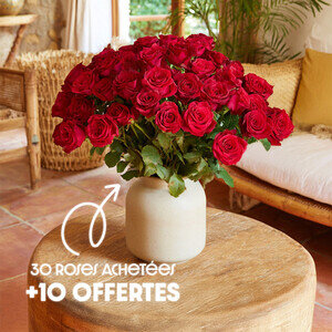 40 ROSES ROUGES