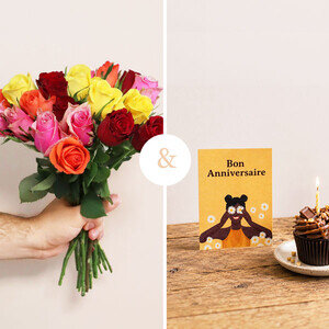 20 ROSES + CARTE