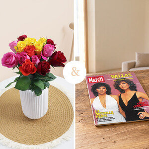 15 ROSES + MAGAZINE