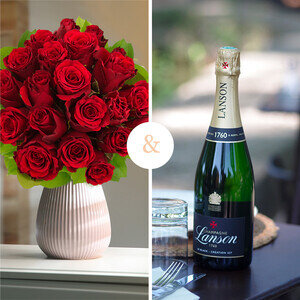 20 ROSES + LANSON BRUT 75CL