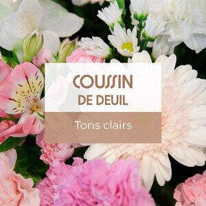 COUSSIN DE DEUIL TONS CLAIRS