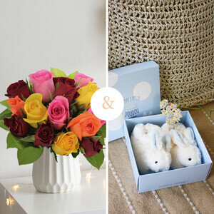 15 ROSES + CHAUSSONS