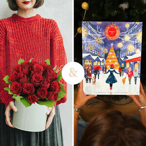 20 ROSES + CALENDRIER