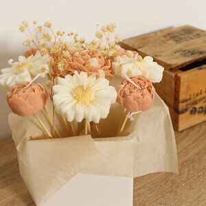 BOUQUET BOUGIES PIVOINES