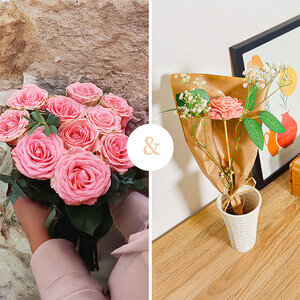 SUCRE ROSE + BOUQUET BOUGIE