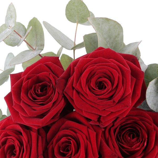 Les Coeurs Roses Rouges Bouquet de roses